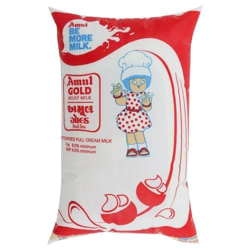 Amul Gold Homogenised Standardised Milk 1 L
